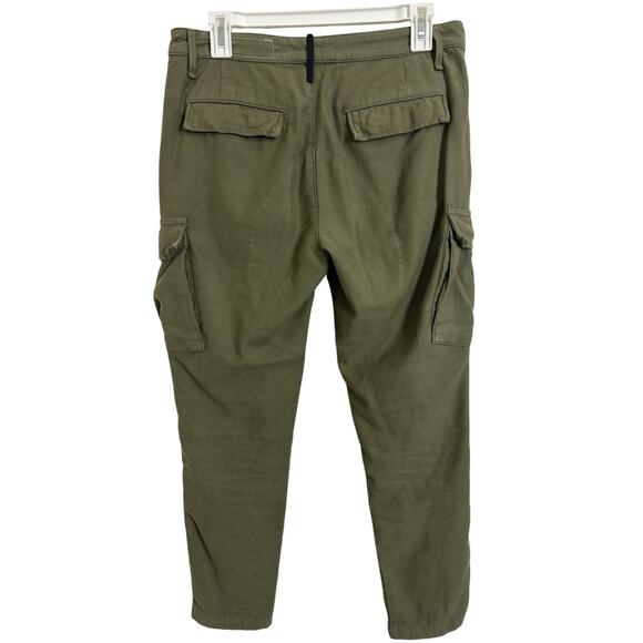 Rag & Bone Army Green Cargo Pants Size 25 Utility Grunge Y2K Style Flap Pocket - Picture 2 of 10
